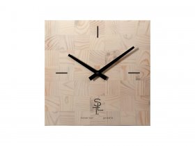 Часы настенные SLT 5196 CHESS WHITE WOOD в Олёкминске - olyokminsk.mebel-nsk.ru | фото