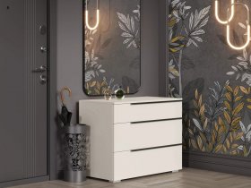 Комод с 3 ящиками Айри КМ-001 (кашемир) в Олёкминске - olyokminsk.mebel-nsk.ru | фото