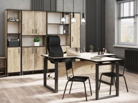 Комплект Гермес лофт (дуб крафт серый) в Олёкминске - olyokminsk.mebel-nsk.ru | фото