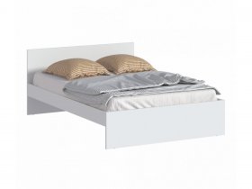 Кровать двуспальная 1,4м Бруклин СБ-3353 (белый) в Олёкминске - olyokminsk.mebel-nsk.ru | фото