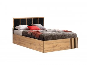 Кровать двуспальная с подъем. мех. 1,6 м Либерти 51.20 в Олёкминске - olyokminsk.mebel-nsk.ru | фото