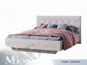 Кровать двуспальная 1,6м Кимберли КР-13 в Олёкминске - olyokminsk.mebel-nsk.ru | фото
