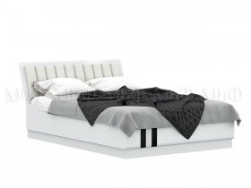 Кровать двуспальная с подъем.мех. 1,6м Магнолия в Олёкминске - olyokminsk.mebel-nsk.ru | фото