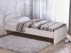 Кровать односпальная 80 с низкой спинкой (ясень шимо светлый) в Олёкминске - olyokminsk.mebel-nsk.ru | фото