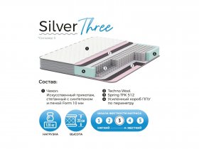 Матрас Silver Three в Олёкминске - olyokminsk.mebel-nsk.ru | фото