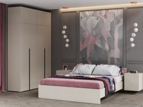 Модульная спальня Айри (кашемир) в Олёкминске - olyokminsk.mebel-nsk.ru | фото