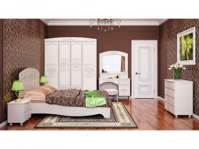 Модульная спальня Каролина в Олёкминске - olyokminsk.mebel-nsk.ru | фото