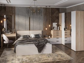 Модульная спальня Норд в Олёкминске - olyokminsk.mebel-nsk.ru | фото