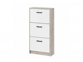 Обувница ОБ-2 Вега (дуб крафт серый/белый) в Олёкминске - olyokminsk.mebel-nsk.ru | фото