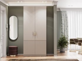 Шкаф двухстворчатый Эккервуд (Нью) (меланж) в Олёкминске - olyokminsk.mebel-nsk.ru | фото