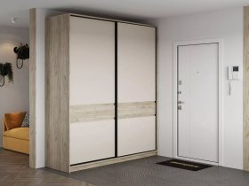 Шкаф-купе Бостон ШК-005 (2.0 м) (дуб крафт серый/кашемир) в Олёкминске - olyokminsk.mebel-nsk.ru | фото